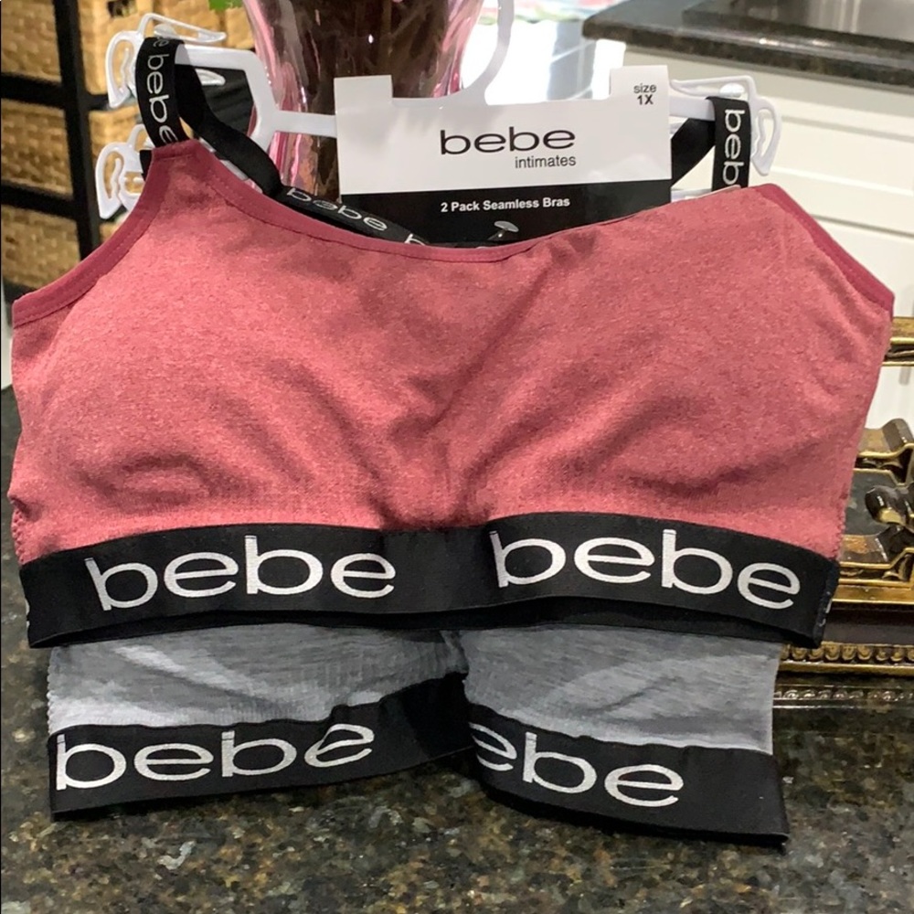 Set of two bebe sports bras